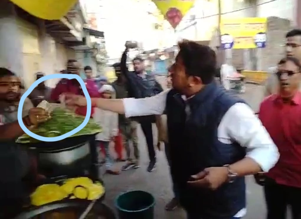 Ujjain- 1000 रूपये देकर कांग्रेस नेता ने बंद कराई दुकान, देखिये वीडियो
