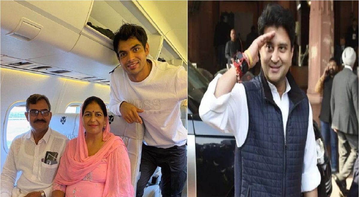 नीरज चोपड़ा के माता-पिता की पहली हवाई यात्रा पर ज्योतिरादित्य सिंधिया ने यूं ज़ाहिर की खुशी