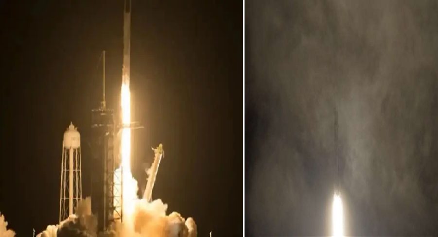 VIDEO : Space X के रॉकेट से इंटरनेशनल स्पेस स्टेशन रवाना हुए 4 अंतरिक्ष यात्री, बनाया ऐसा रिकॉर्ड