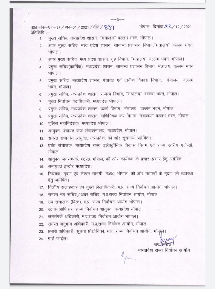 MP Panchayat Election: पंचायत चुनाव से जुड़ी यह बड़ी खबर, आयोग ने जारी किया निर्देश