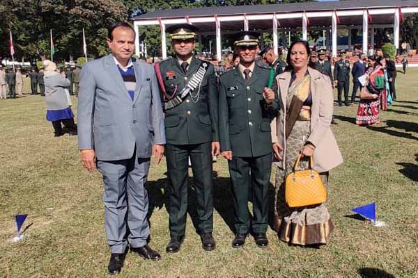 भिंड : आदर्श झा बने भारतीय सेना में लेफ्टिनेंट