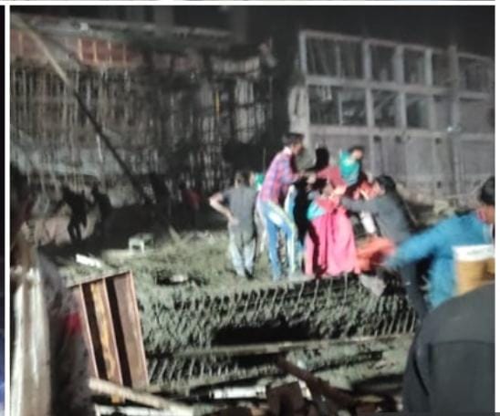 इंदौर में निर्माणाधीन स्कूल की छत गिरी, 12 से ज्यादा मजदूर घायल