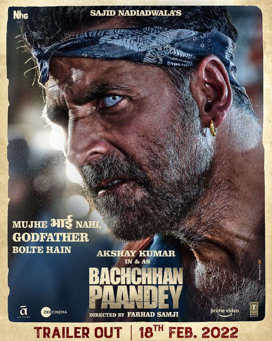 "बच्चन पांडे " का नया पोस्टर हुआ रिलीज , रौद्र रूप में नजर आये अक्षय कुमार