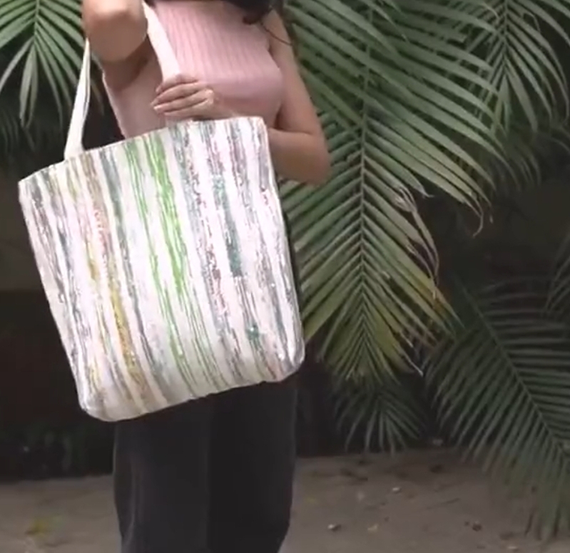 Video : चिप्स के पैकेट से बनाए इको फ्रेंडली बैग, महिला कारीगरों का कमाल