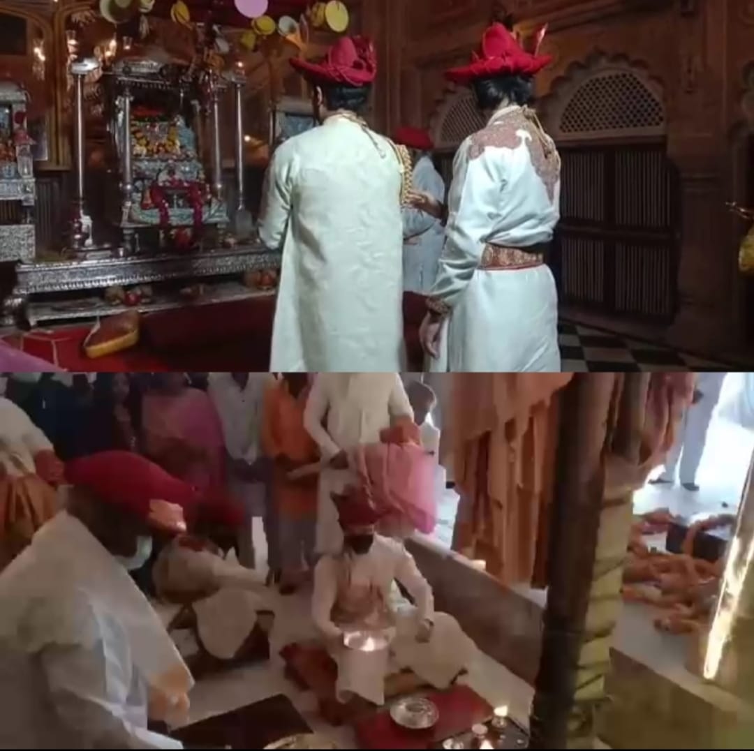 Video : राजसी पोशाक पहने सिंधिया ने बेटे के साथ की कुलदेवता की पूजा, दशहरे की शुभकामनाएं दी