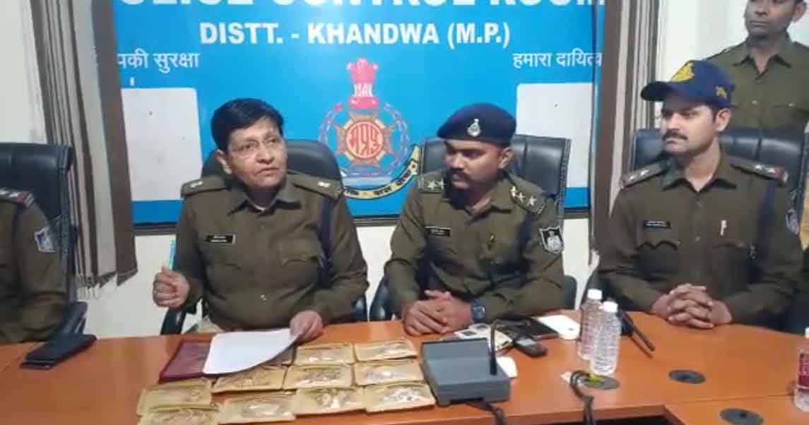 Khandwa News : पुलिस ने 24 घंटे में लाखों की चोरी का किया खुलासा, आरोपी गिरफ्तार