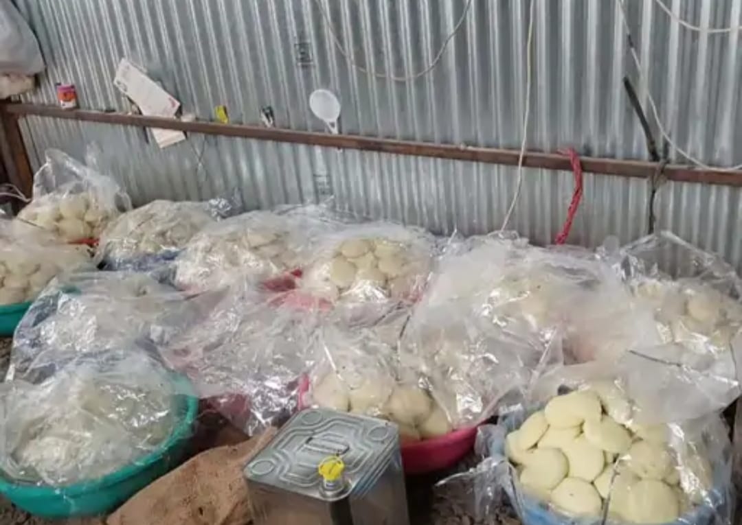 मावा फैक्ट्री पर खाद्य विभाग का छापा, 2 लाख से ज्यादा का सामान जब्त