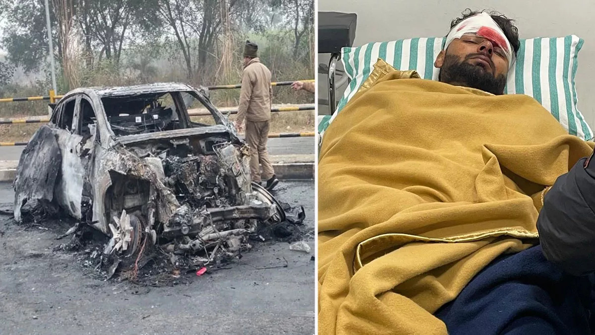 Rishabh Pant Car Accident : विकेटकीपर बल्लेबाज 'ऋषभ पंत' की गाड़ी दुर्घटनाग्रस्त, डिवाइडर से टकराकर कार में लगी आग, आई गंभीर चोटें