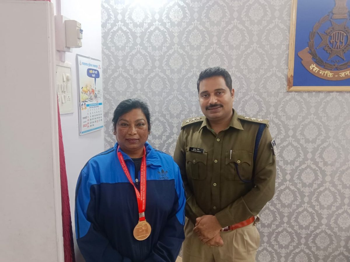 जबलपुर-सब इंस्पेक्टर सुनीता पंच ने जीता गोल्ड मेडल, राष्ट्रीय पावर लिफ्टिंग स्पर्धा में किया MP पुलिस का नाम रोशन