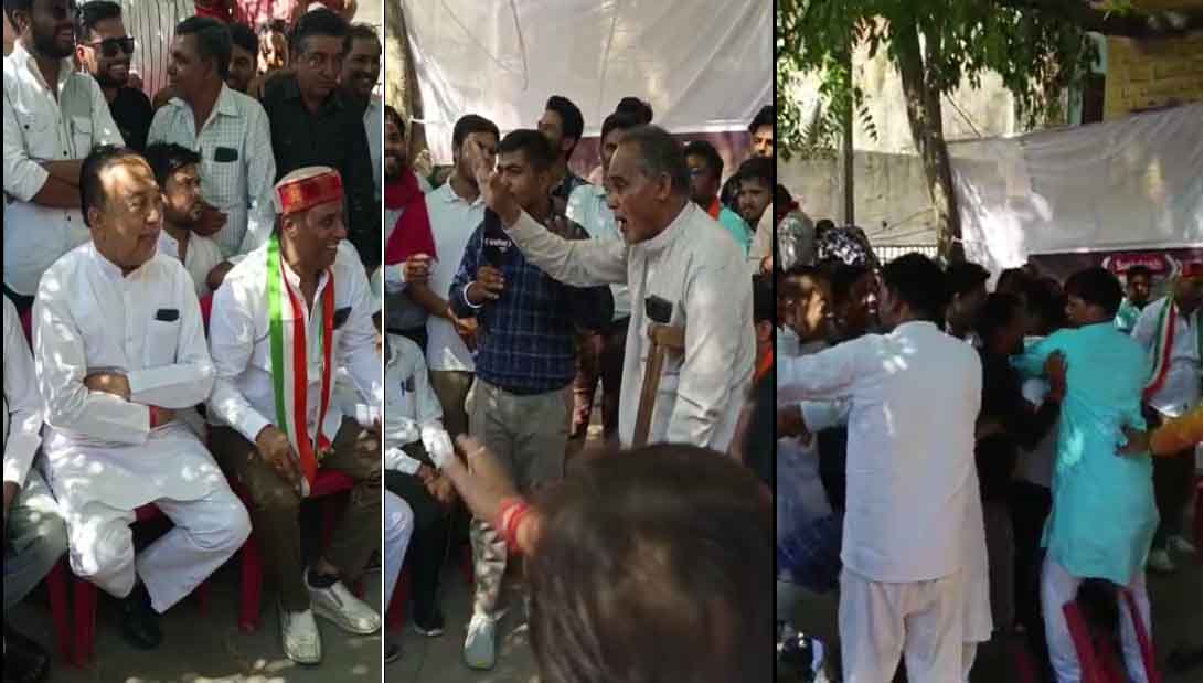 Ashoknagar News : कांग्रेस विधायक और भाजपा नेता के बीच हुई झूमाझटकी, वीडियो वायरल
