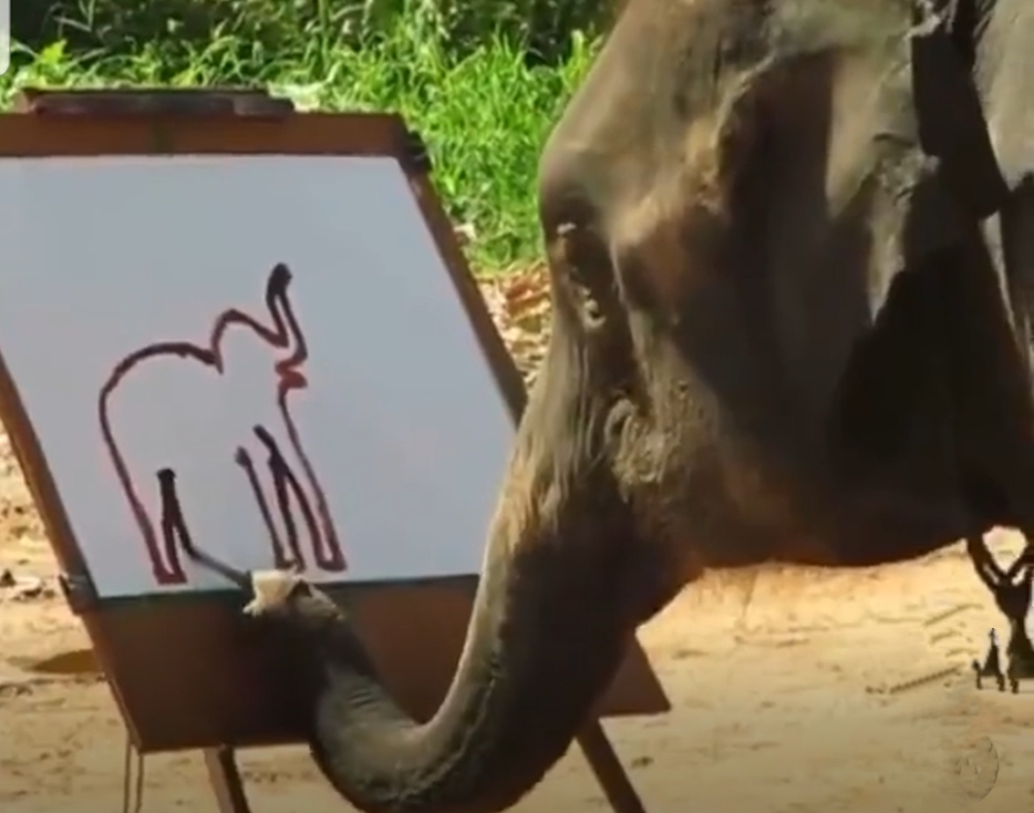 Viral Video : क्या आपने देखा है पेंटर हाथी, मिलिए इस कमाल के कलाकार से