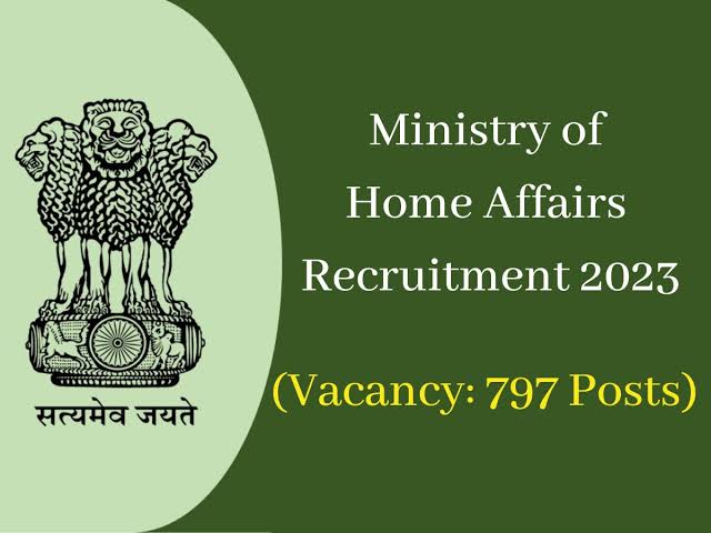 Ministry of Home Affairs recruitment 2023