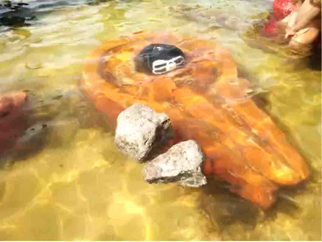 Jabalpur News : पानी में पत्थर तैरता देख कर लोग हुए हैरान, वीडियो वायरल