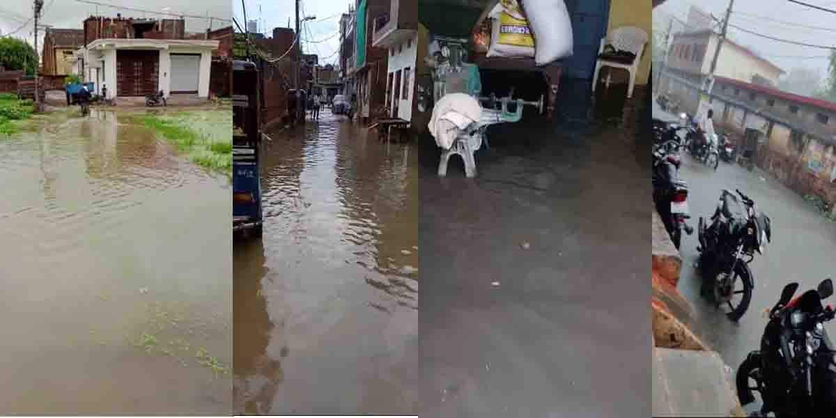 Dabra News : डेढ़ घंटे की बारिश ने ही खोल दी नगरपालिका के दावों की पोल, कई इलाकों में भरा पानी