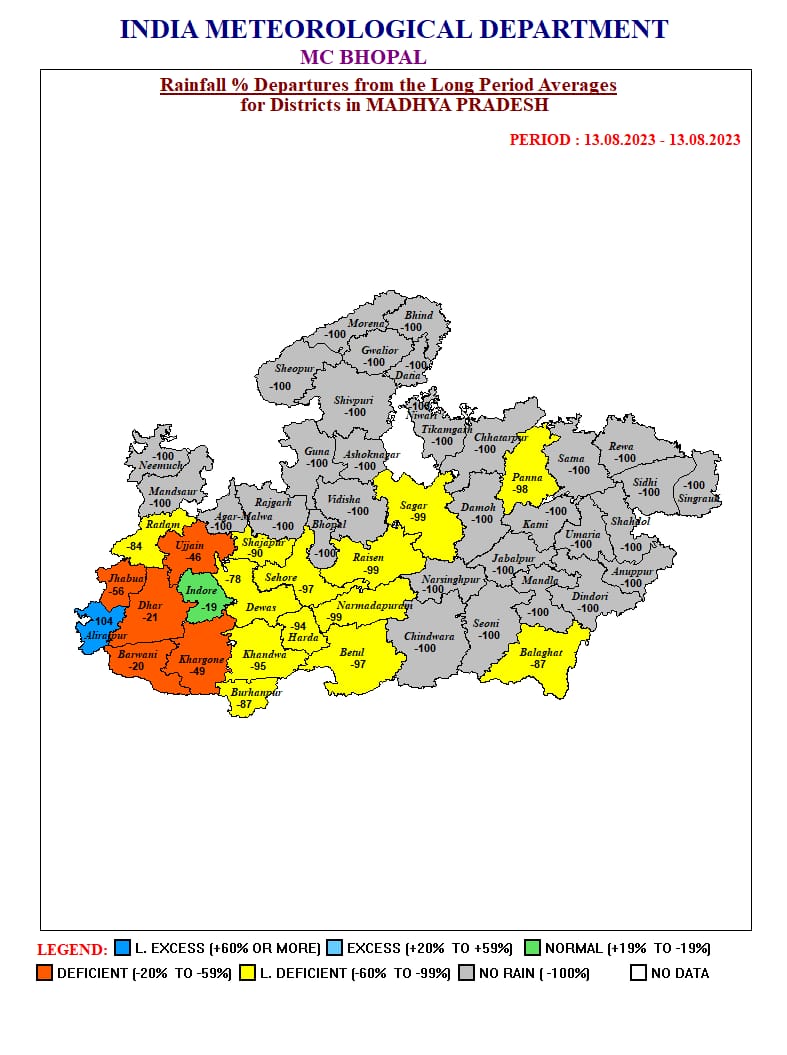 MP Weather : 16 अगस्त को बंगाल की खाड़ी में बनेगा नया सिस्टम, 17 अगस्त के बाद बदलेगा मौसम, आज 4 संभागों में हल्की वर्षा के आसार, जानें IMD अपडेट