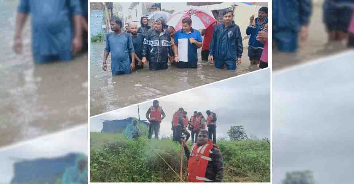 Indore News : 40 घंटे से अधिक हुई बरसात, कई लोग फंसे, 230 से अधिक लोगों को किया रेस्क्यू
