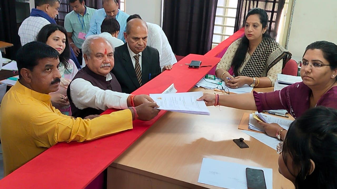 MP Election 2023,Union Agriculture Minister Narendra Singh Tomar filed nomination form