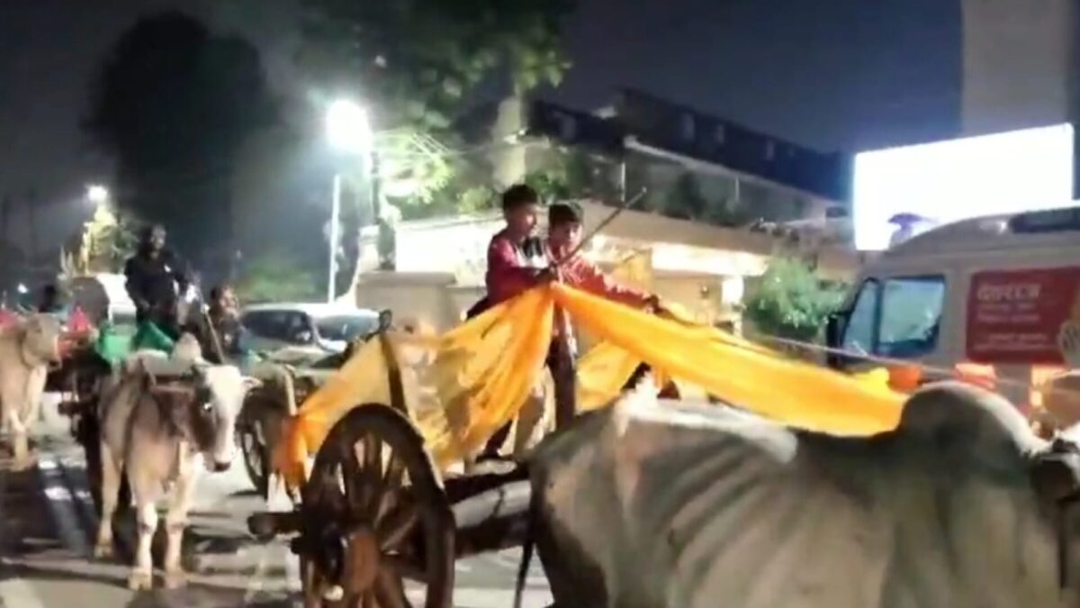 Gwalior News, Barat on Bullock Cart