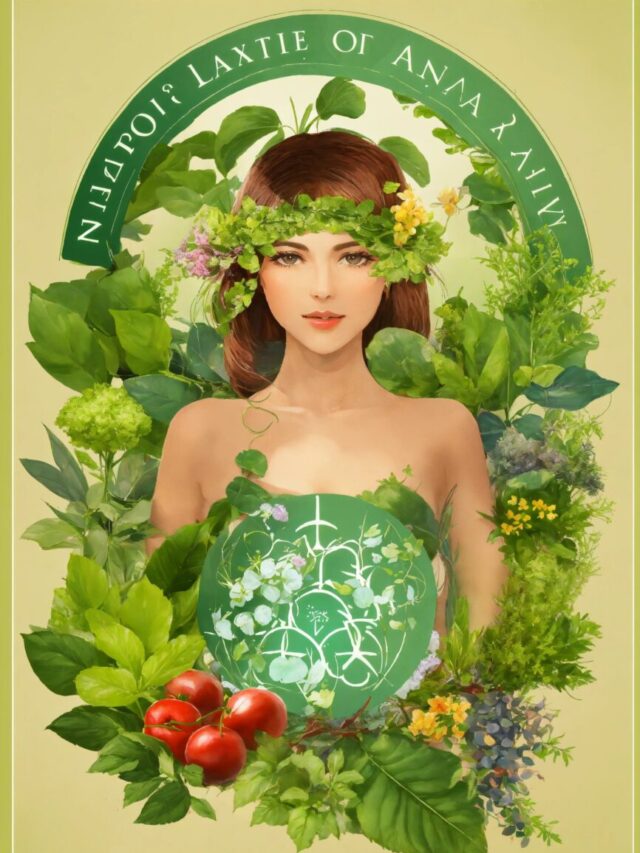 logo naturopathie avec des plantes et des brins d'