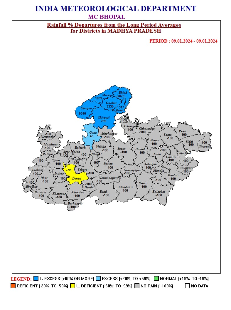 MP Weather : फिर बदलेंगे मौसम के मिजाज, आज एक दर्जन से ज्यादा जिलों में बारिश-ओलावृष्टि का अलर्ट, छाएगा कोहरा, जानें शहरों का हाल-IMD अपडेट