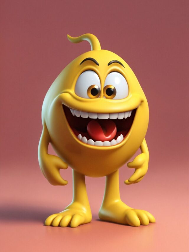 3d realistic emoji with hand and foot look pixar m