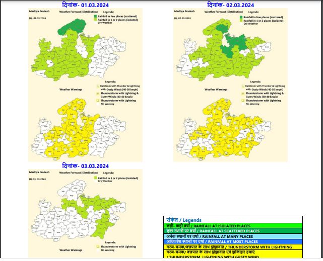 MP Weather Update : फिर बदला मौसम, 22 जिलों में बारिश-बिजली का अलर्ट, गिरेंगे ओले, चलेंगी तेज हवा, जानें IMD का ताजा पूर्वानुमान