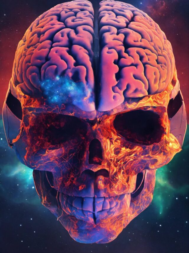 A brain that blasts thoughts out into space. (12)