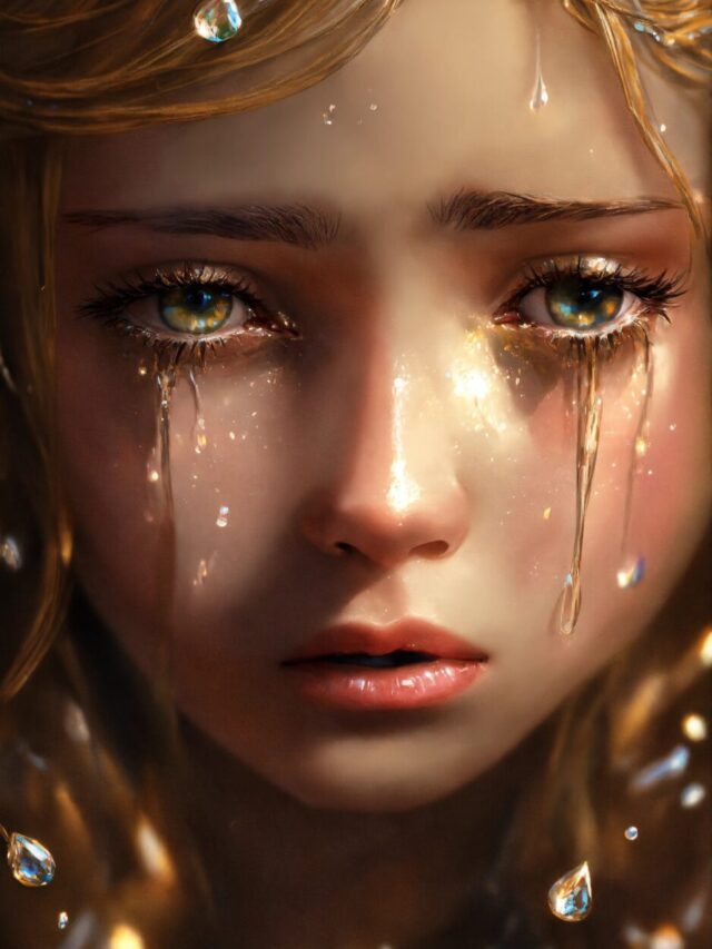 Angel with tears crying (2)