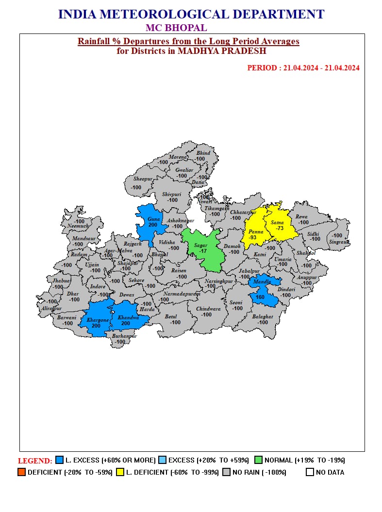 MP WEATHER : गर्मी से राहत, आज 21 जिलों में बारिश-आंंधी की चेतावनी, चलेगी तेज हवा, जानें पूरे हफ्ते के मौसम का ताजा हाल