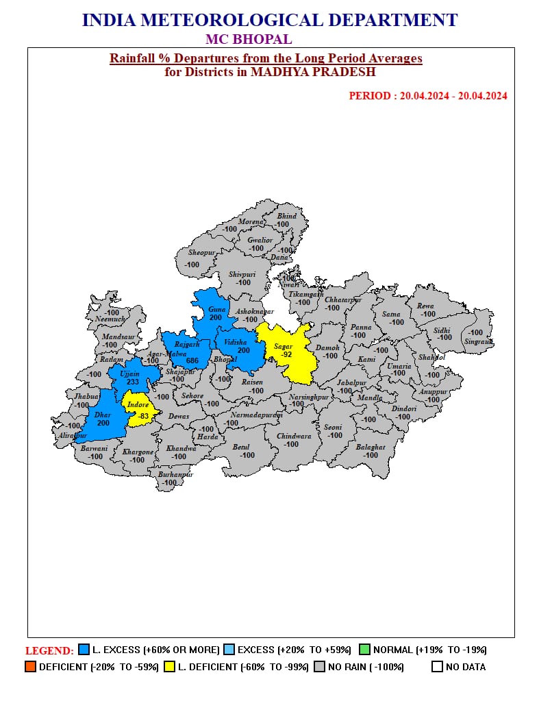 MP WEATHER : गर्मी से राहत, आज 21 जिलों में बारिश-आंंधी की चेतावनी, चलेगी तेज हवा, जानें पूरे हफ्ते के मौसम का ताजा हाल