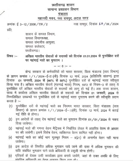 DA Hike 2024 : इन अधिकारियों को मिला तोहफा, 4% महंगाई भत्ता वृद्धि के आदेश जारी, एरियर का भी होगा भुगतान, खाते में बढ़कर आएगी सैलरी