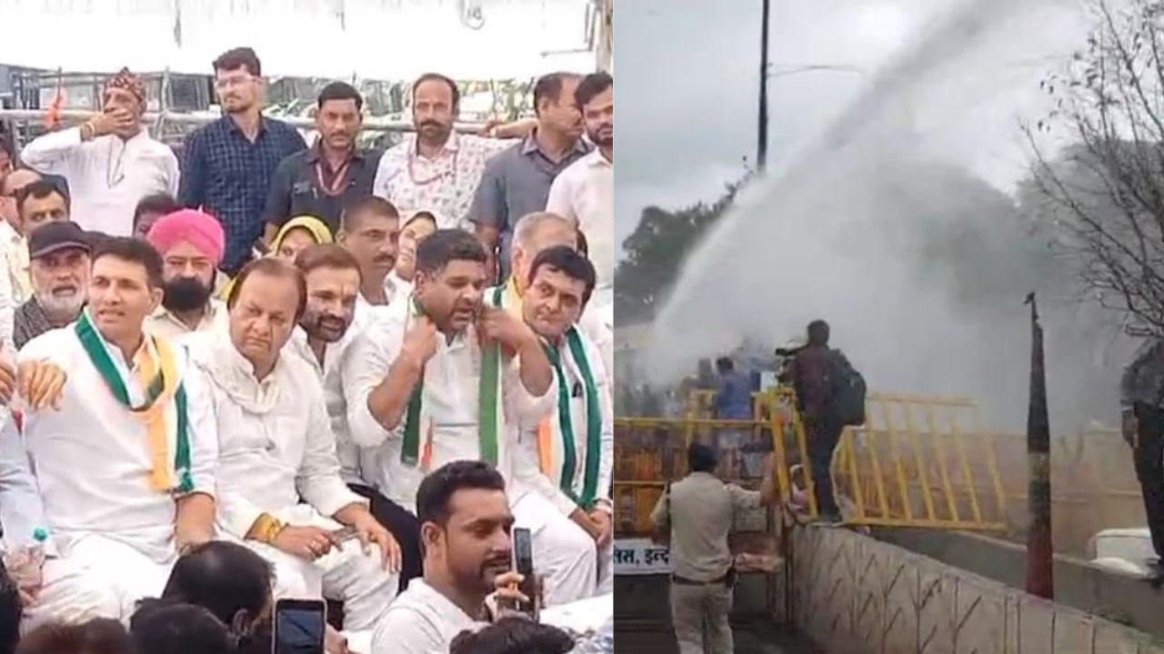 Congress protest Indore