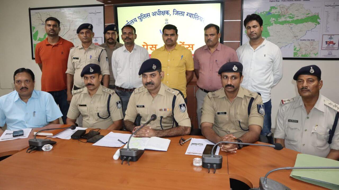 Gwalior Police caught ganja