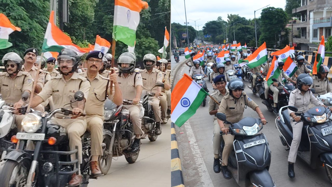 Gwalior Police Tiranga Bike Rally