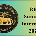 RBI Summer Internship