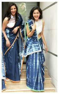 denim sarees