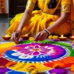 Rangoli in Diwali Celebration