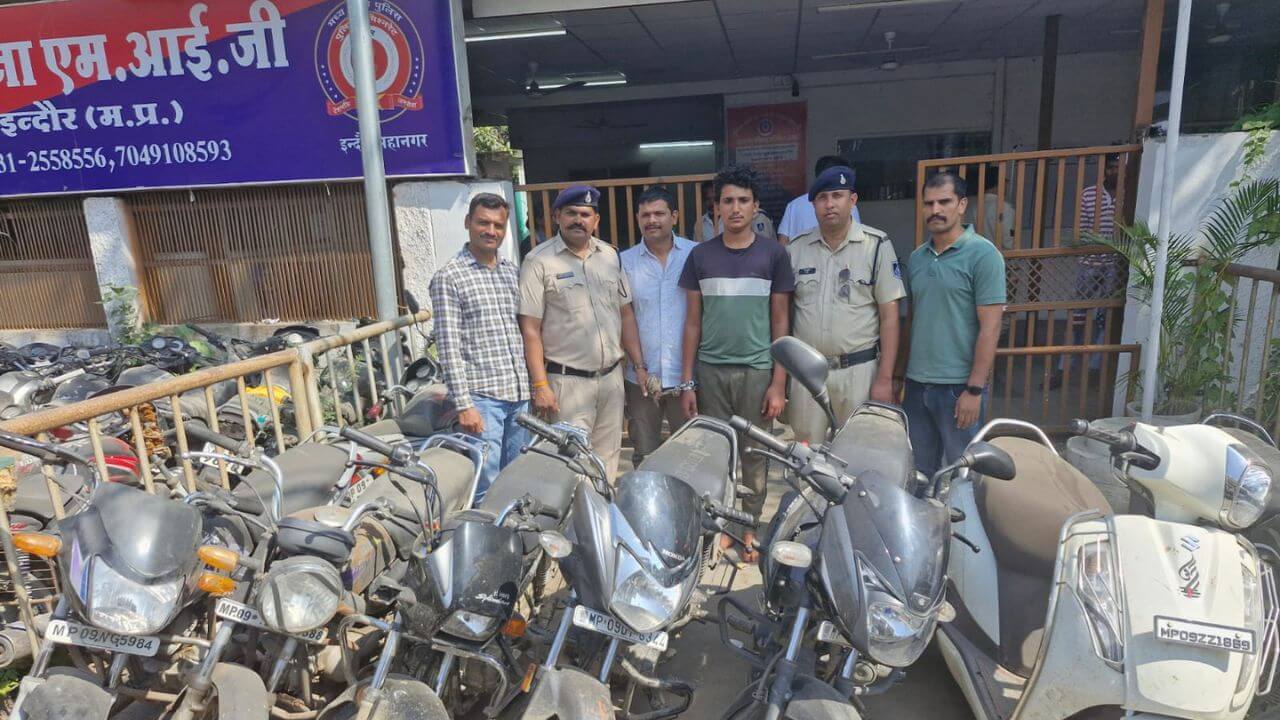 Indore vehicle thief arrested