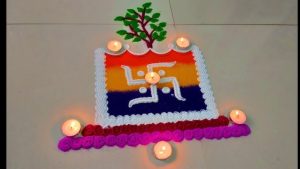 Dev Uthani Ekadashi Rangoli Design