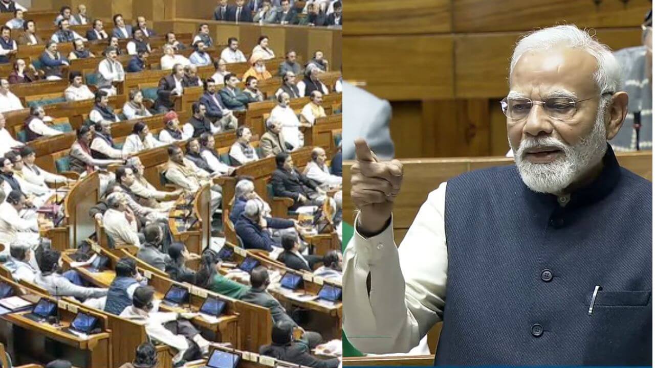 PM Modi in Parliament