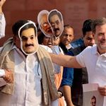 Rahul Gandhi Interacts with Modi Adani Masked MP