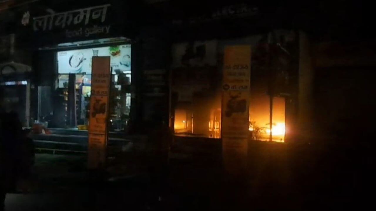 fire in e-bike showroom