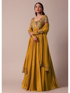 stone work anarkali