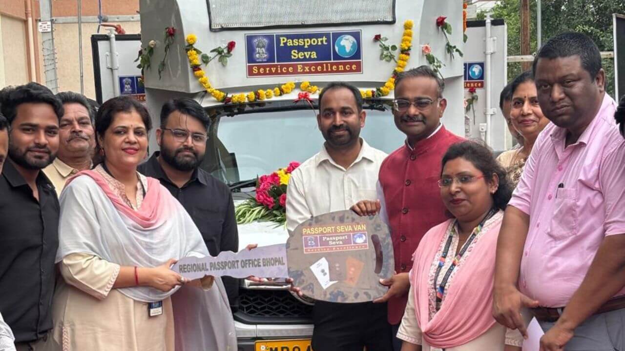 mobile passport van service started in Bhopal