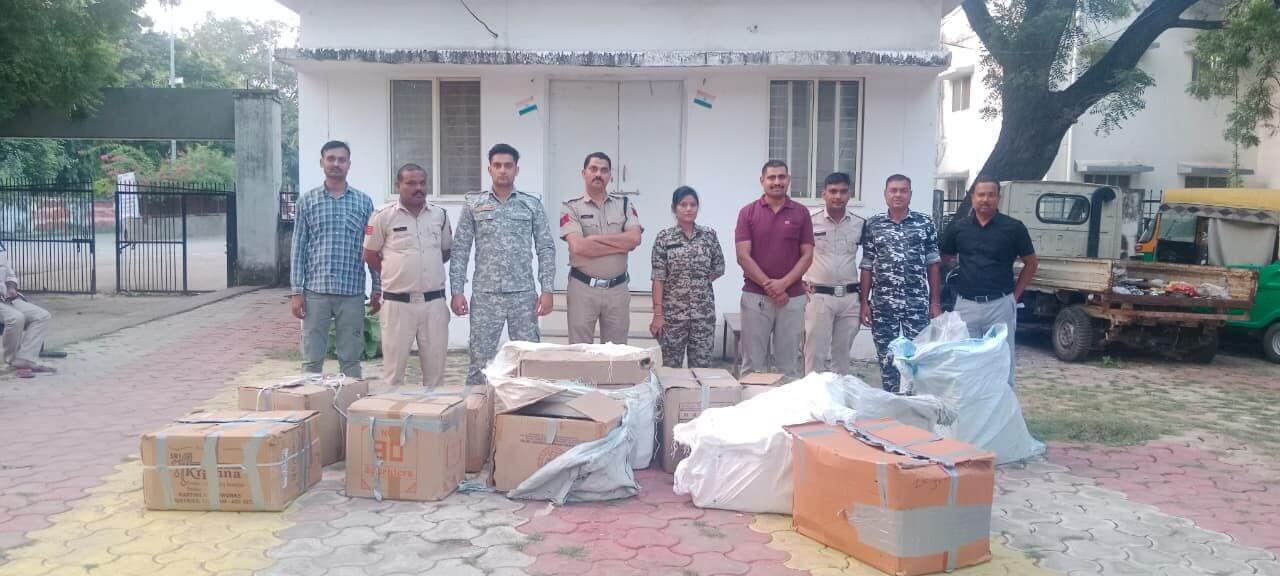 Police seized illegal explosives