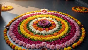 dussehra rangoli designs