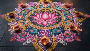 dussehra rangoli designs